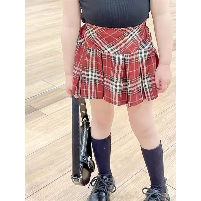 single piece of plaid skirt