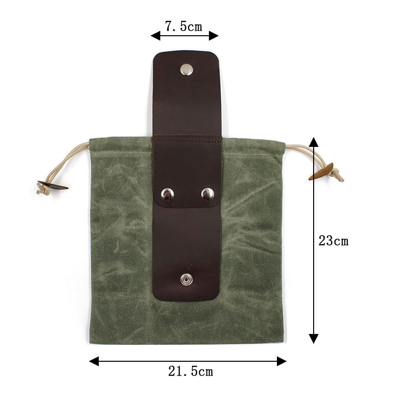 真皮帆布采摘袋