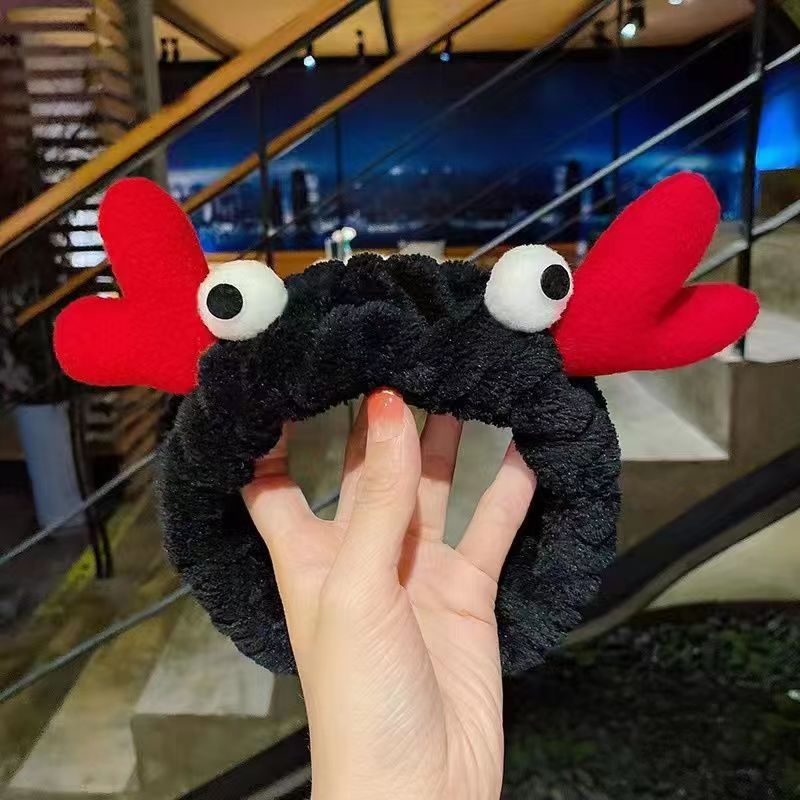 Estilo coreano estudiante lindo diadema tocado accesorios para el cabello pequeño animal Banda para el cabello de las mujeres lavado de cara simple máscara diadema