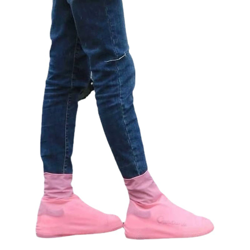 Нескользящие латексные бахилы с высоким верхом Унисекс, одноразовые водонепроницаемые непромокаемые чехлы для обуви с защитой от снега и песка, чехлы для обуви от дождя для путешествий на открытом воздухе