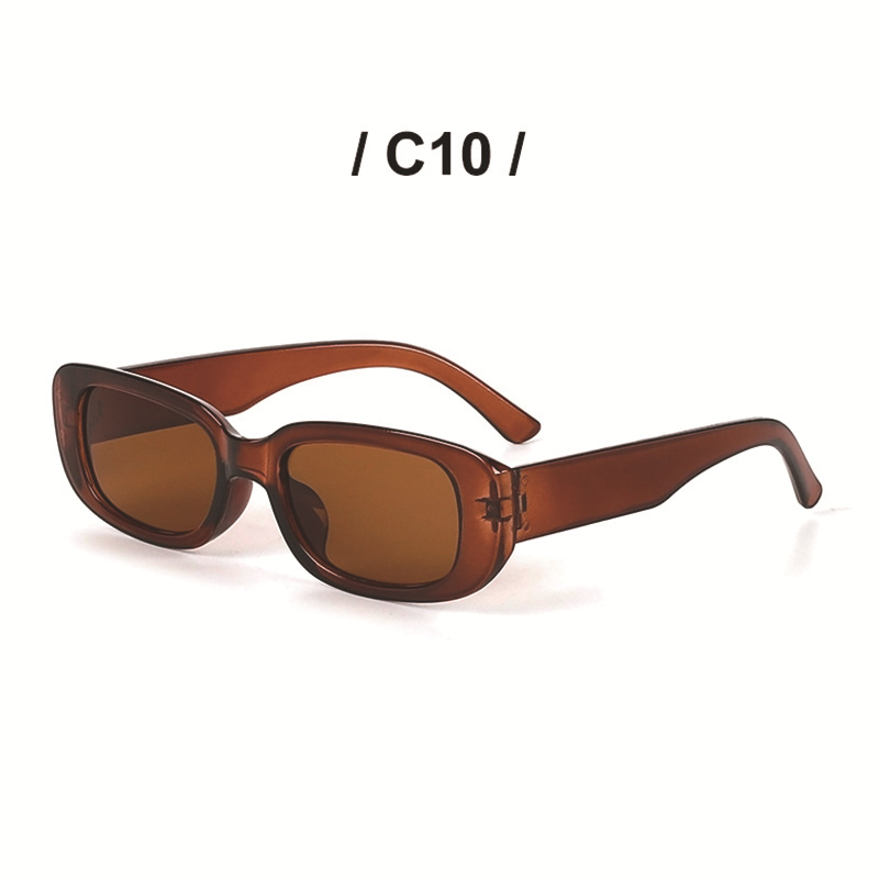 Retro Color Block Ac Oval Frame Full Frame Women's Sunglasses display picture 4