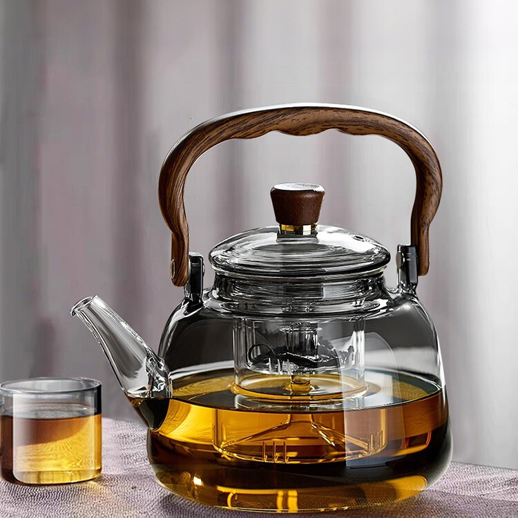 Thickened Glass Beam Pot Tea Boiler Teapot Heat Resistant High Temperature Resistant Tea Stove Tea Set Large Capacity Cooking Health Pot Thickened Glass Beam Pot Tea Boiler Teapot Heat Resistant High Temperature Resistant Tea Stove Tea Set Large Capacity Cooking Health Pot