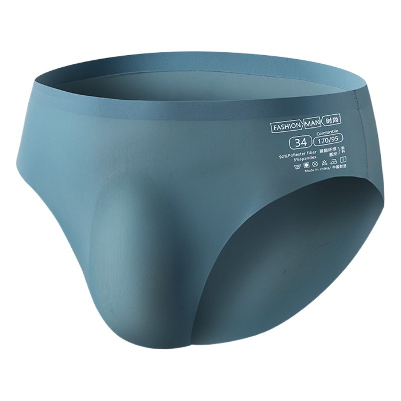 Ropa interior de seda de hielo para hombres Calzoncillos sin costuras de verano para hombres Calzoncillos de una pieza antibacterianos transpirables con sensación de hielo para hombres Pantalones para niños