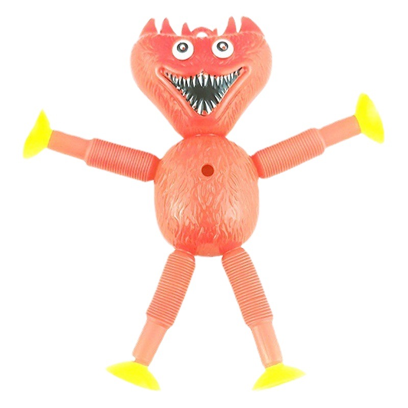 Tubo telescópico luminoso transfronterizo Bobbi muñeca tubo telescópico amapola juego muñeca salchicha monstruo descompresión juguete