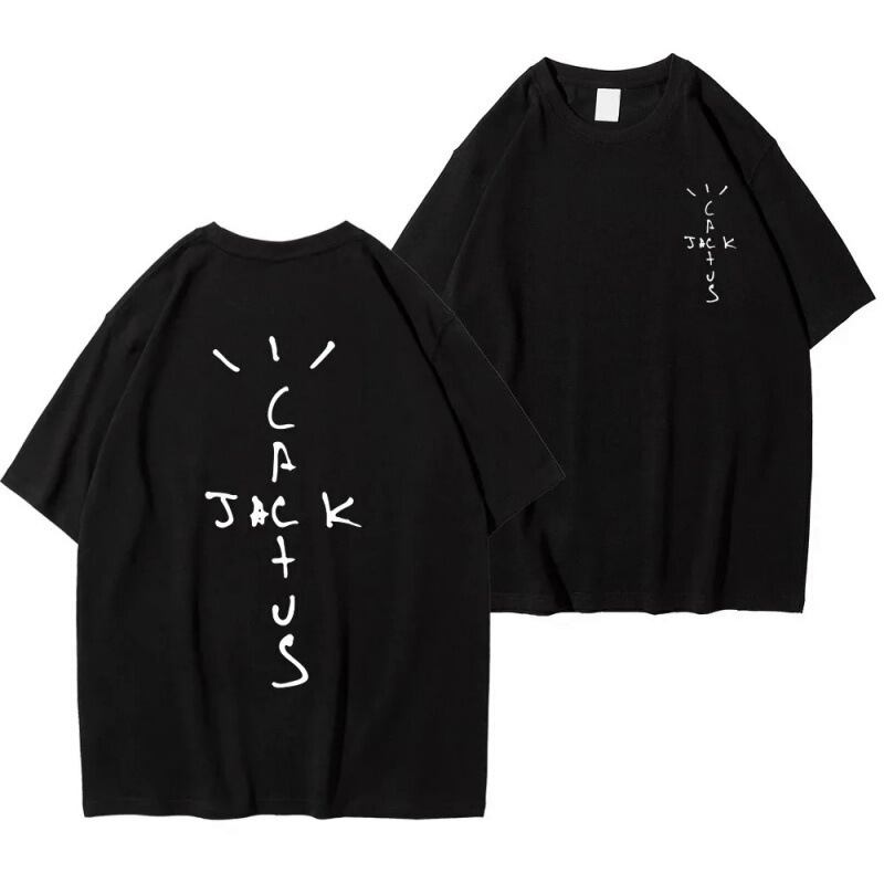 [European Size Cotton t] Rapper Cactus Jack Graphic Cotton t Shirt