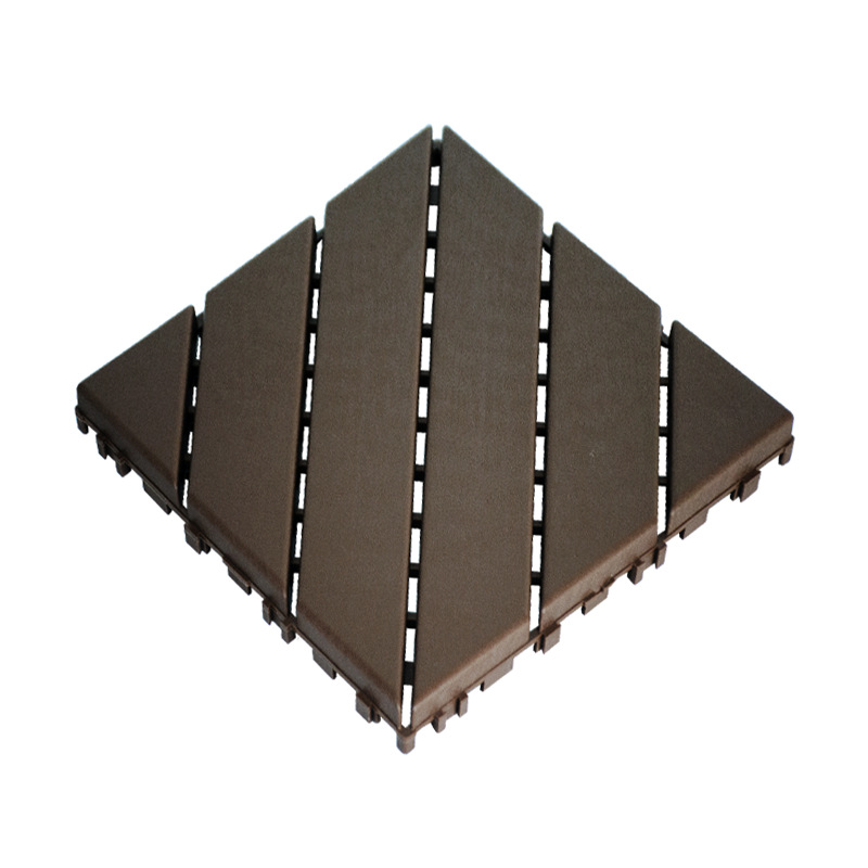 Suelo de Plástico PP de Ocho Piezas, Autoadhesivo, Apto para Balcones, Pasillos y Escaparates, Antideslizante para Exteriores.