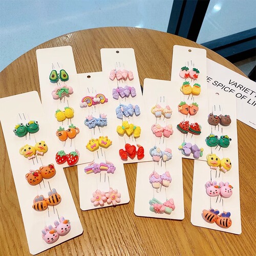 Children's cartoon hair accessories, non-damaging hair ties for babies, cute hair bands with rubber bands, butterfly knot hair rings for little girls, hair decorations for girls
