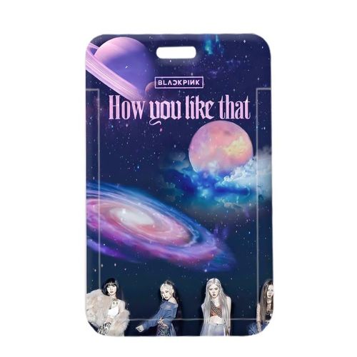 blackpink girl group card holder wholesale student meal card school brand silicone work permit access card holder small card factory