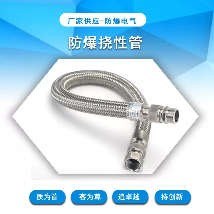 防爆连接管DN20X700防爆管304不锈钢挠性管穿线管过线防爆穿线管