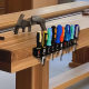 Cross-border new metal iron tool storage rack multi-hole slot screwdriver pointed nose pliers storage display