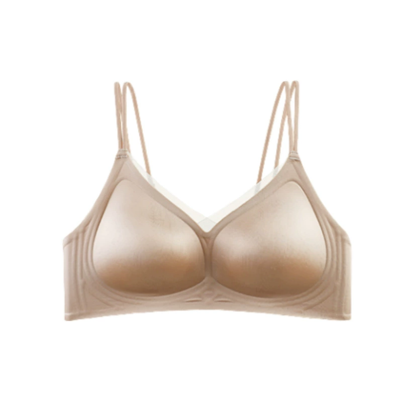 Soft underwear, comfortable push up bra, wireless bra, beautiful back, thin strap