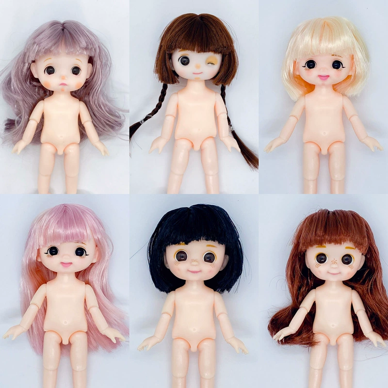Doll toy, 17 cm / 6 in, 3D body; color options X1–X9; headless, head, or naked-baby variants; Brand: Other