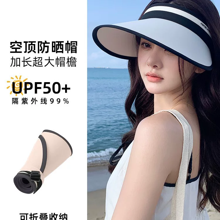 Travel summer breathable foldable sun hat solar-powered, UV protection