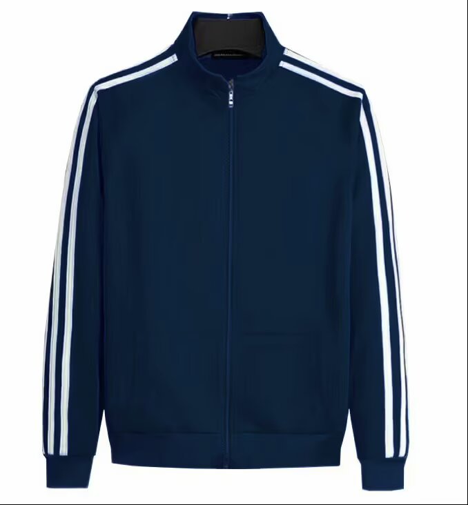Chaqueta de primavera y otoño, ropa deportiva, ropa de grupo, suéteres para hombres y mujeres, tres barras, ropa de trabajo para estudiantes que corren, envío de moda, comercio exterior al por mayor