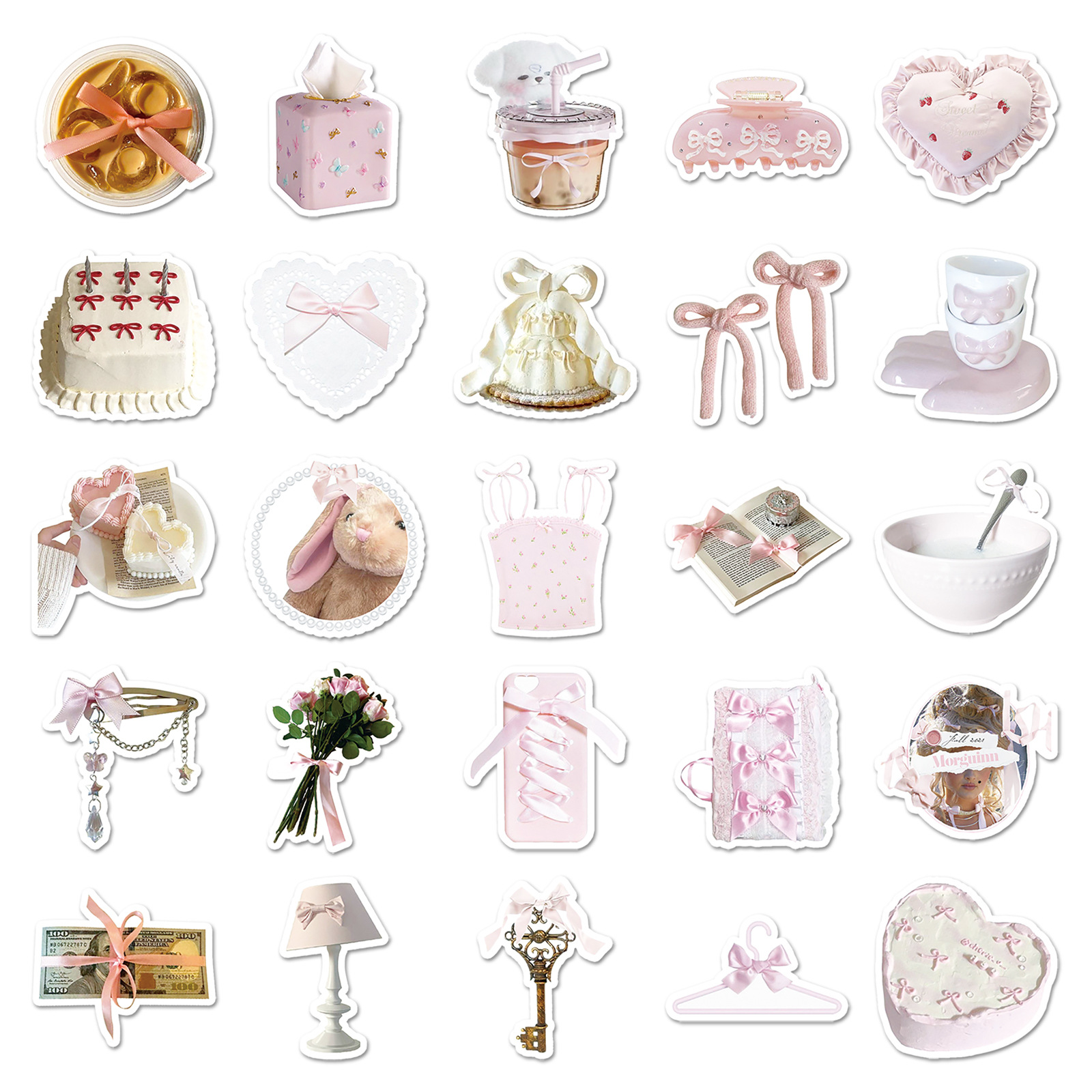 1 Set Quantity 1 Set Cake School Graduation PVC Self-adhesive Princess Cute Stickers