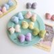 Summer fresh candy color cotton bow fabric cute letter embroidery girls diy clothing accessories wholesale