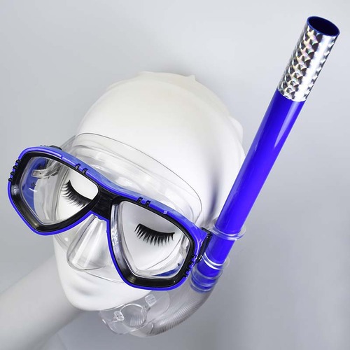 Scuba diving mask and snorkel set, floating diving accessories, large-frame swimming goggles for adults and children, diving mask