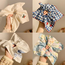 森系蕾丝大肠发圈头绳女高级感扎头发皮筋发绳发饰少女丸子头头花