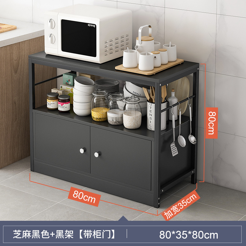Mesa de cocina simple casa de alquiler mesa de cocina gabinete del hogar mesa de corte de verduras horno de microondas armario multicapa estante de almacenamiento
