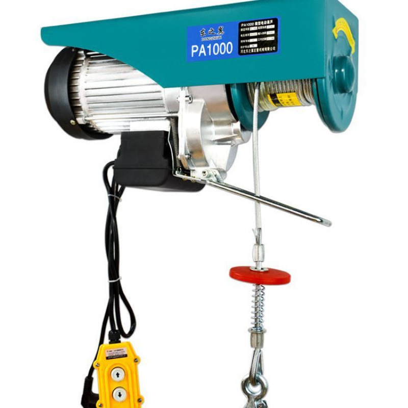 微型电动葫芦220V家用小型吊机1/0.5吨卷扬提升机绞盘升降起重机