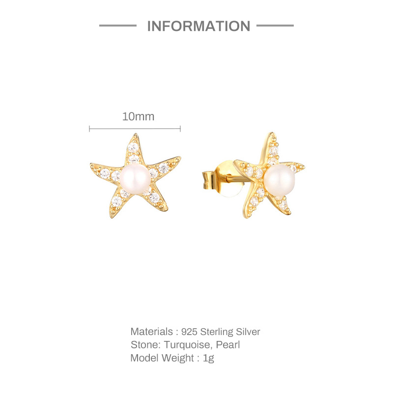 2g Weight Pearl, Zircon Inlay Material Ear Studs Classification 1 Pair Quantity Daily Occasion 925 Sterling Silver Material Geometric Pattern Women's Gender Plating, Inlay Design Simple Style Style 1 Pair 925 Sterling Silver Pearl Zircon Geometric Ear Studs 无