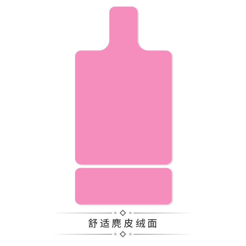 跨境麂皮绒纯色普拉提核心床垫麂皮绒印花橡胶健身防滑吸汗专用垫|undefined