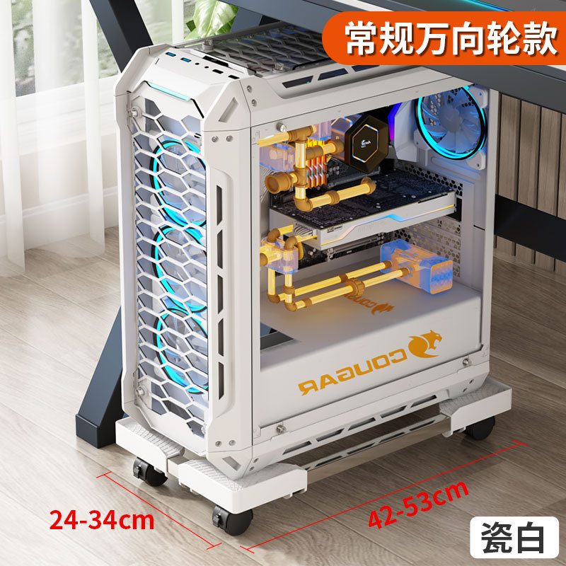 도자기 흰색 플라스틱 유니버설 휠 단일 레이어