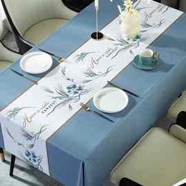 桌布防油防烫免洗加厚长方形台布ins风茶几学习桌垫PVC餐桌布