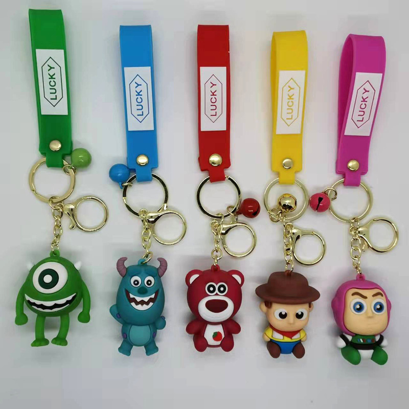 Creative Cartoon Toy Story Woody Bass Doll Keychain Pendant Bag Car Keychain Accessories