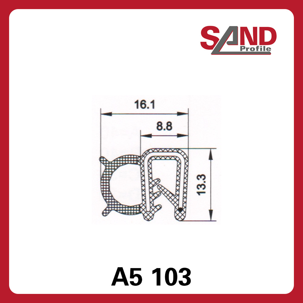 申波菲勒SAND密封条棱边保护条护边条橡胶条A5103