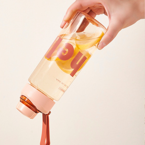 Minimalist summer water cup with Ins space cup strap anti-fall sports travel cup simple water bottle on-the-go cup