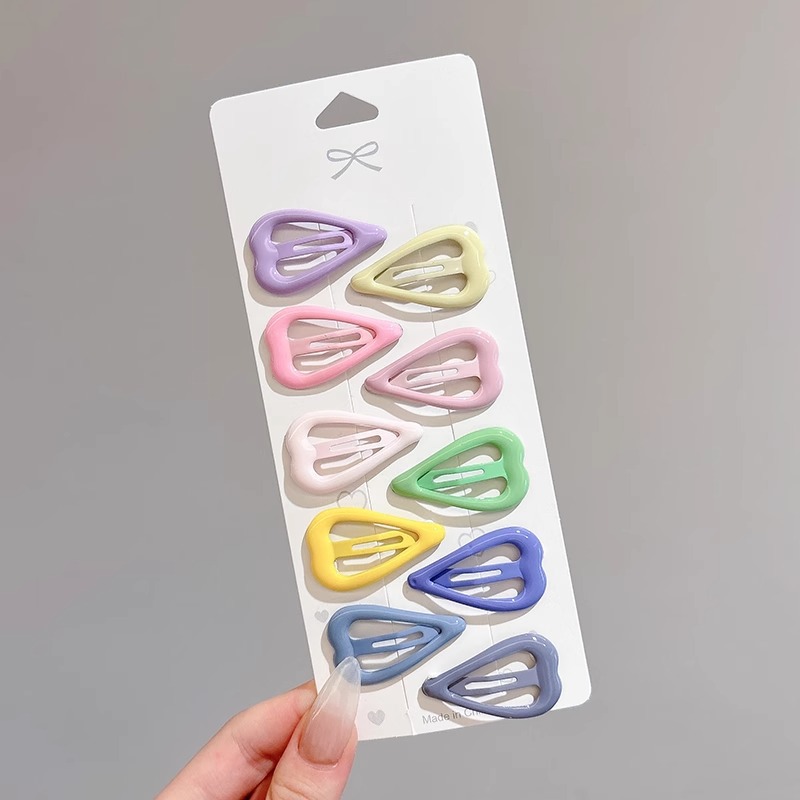 Pinza bb de color dopamina para niños cabello roto estrella de cinco puntas horquilla para niñas que no lastima el cabello, pinza para el cabello con flequillo para bebés, accesorios para el cabello lindos