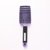 Purple [boar bristle rubberized large curved comb]