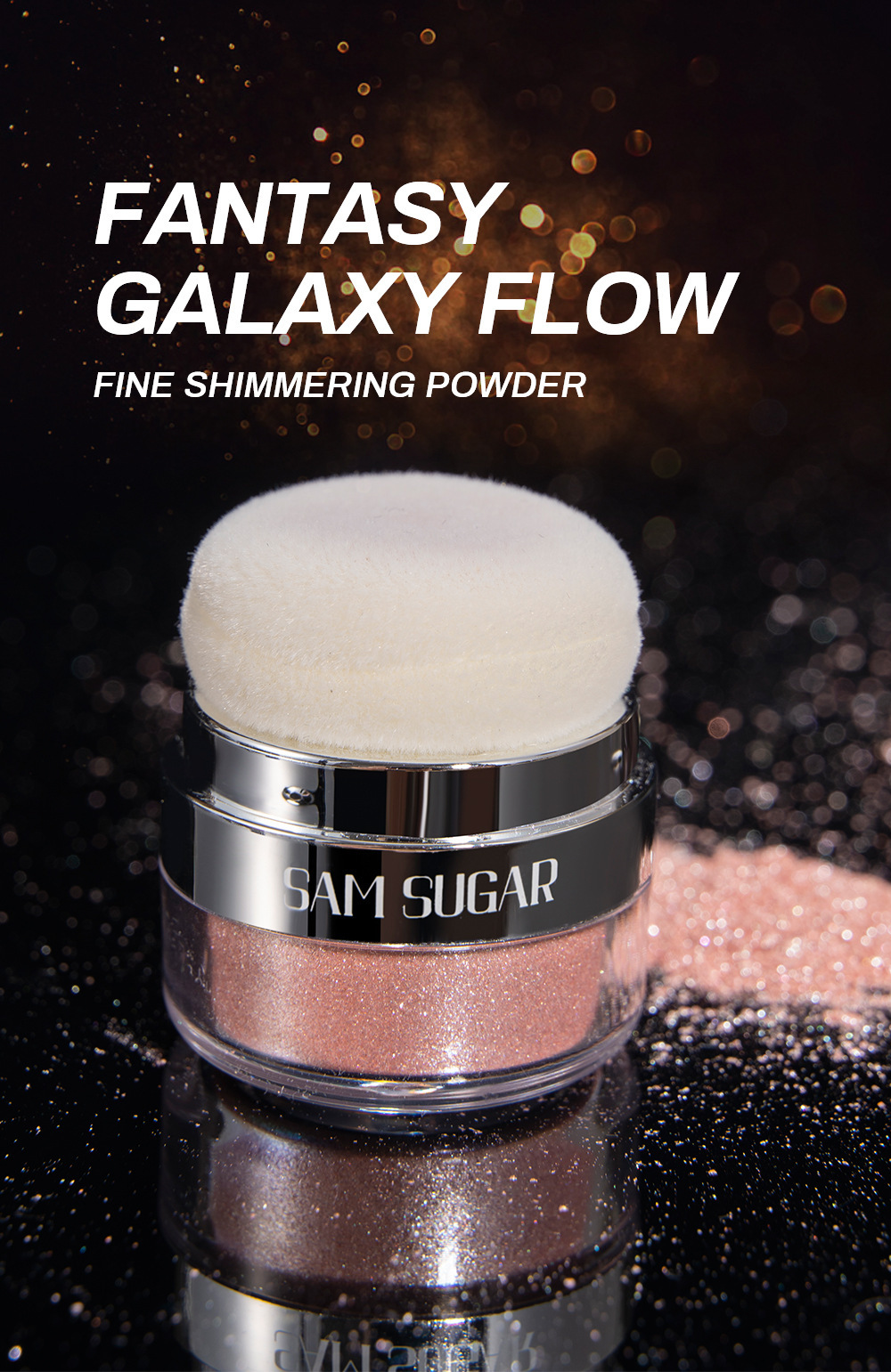 SAM SUGAR Cushion Highlighter Glitter Multi-functional Three-dimensional Contouring and Brightening Pearlescent Eyeshadow Body Pat Powder undefined