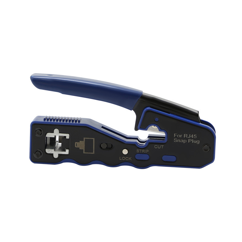 8P alicates de malla especial de cabeza de cristal de orificio pasante alicates de malla de orificio pasante de alta gama de mano multifuncionales alicates de crimpado de cabeza de cristal