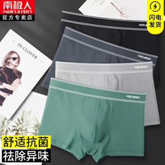 Men's Summer Thin Flat-Front Ice Silk Underwear with Graphene Antibacterial Function, One-Click Dropshipping