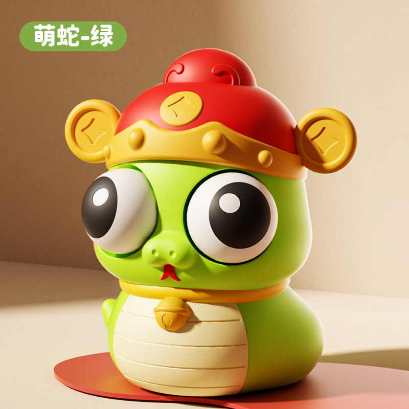 폭발적인 눈 뱀-녹색