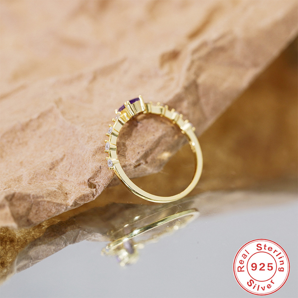 Rings Classification 925 Sterling Silver Zircon Geometric Rings