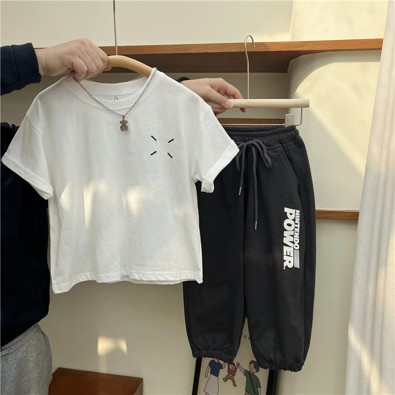 Ragazzi Autunno 2024 American Alphabet Sport Bambini Casual e Bello Esplosivo Strada Largo Scuola Media Cotone_voghion.com