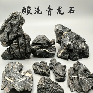 Qinglong Stone Decoration Rockery Stone Pickling Yingde Stone Fish Tank Grass Tank Landscaping Stone Bonsai Indoor Landscape