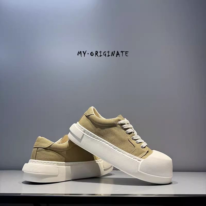 Cross-Border Foreign Trade Entity High-End Canvas Shoes Men's Design Niche Original Sneakers Japanese Style Plain Trend 2025 Spring