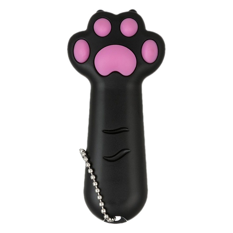 Linterna de Mano con Forma de Pata de Gato, Juguete para Gatos, Luz Púrpura Multiusos, Detector de Dinero, Luz Blanca, Iluminación, Llavero