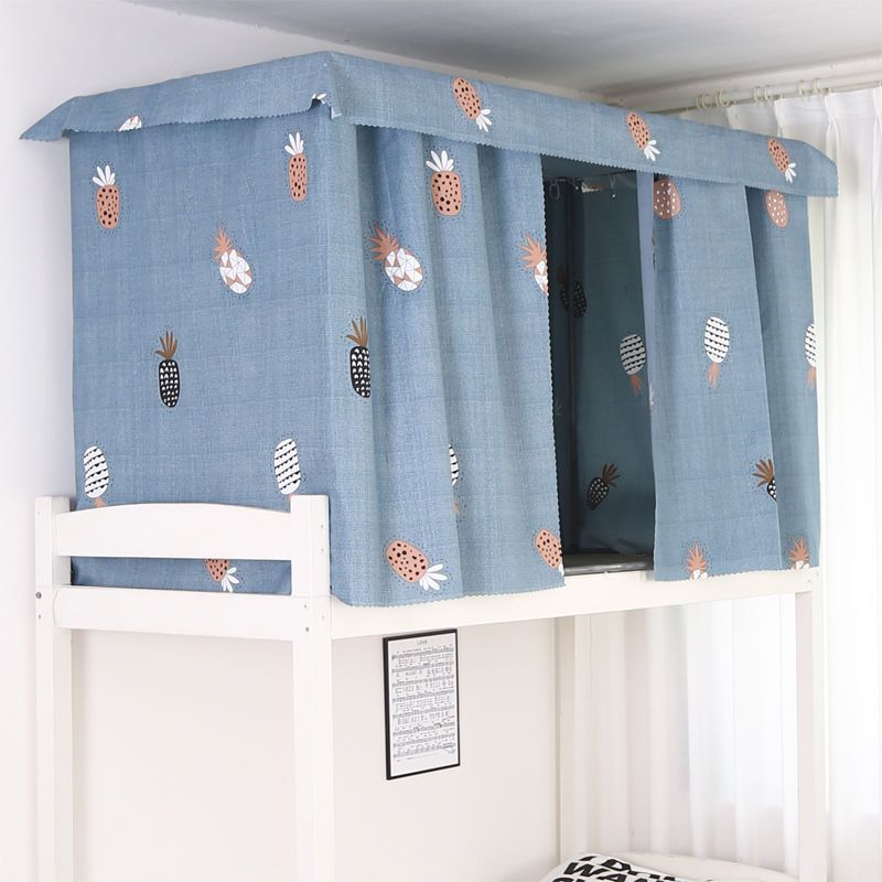 Dormitory Bed Curtain Student Semi-Blackout Fabric for Upper and Lower Bunks, Unisex Dormitory Ins-Style Integrated Curtain by Pingrun