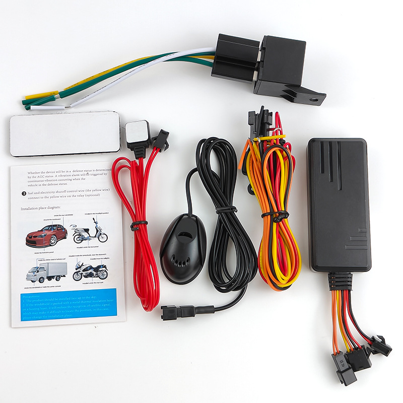 J16 8PIN+relé+botão SOS+MIC