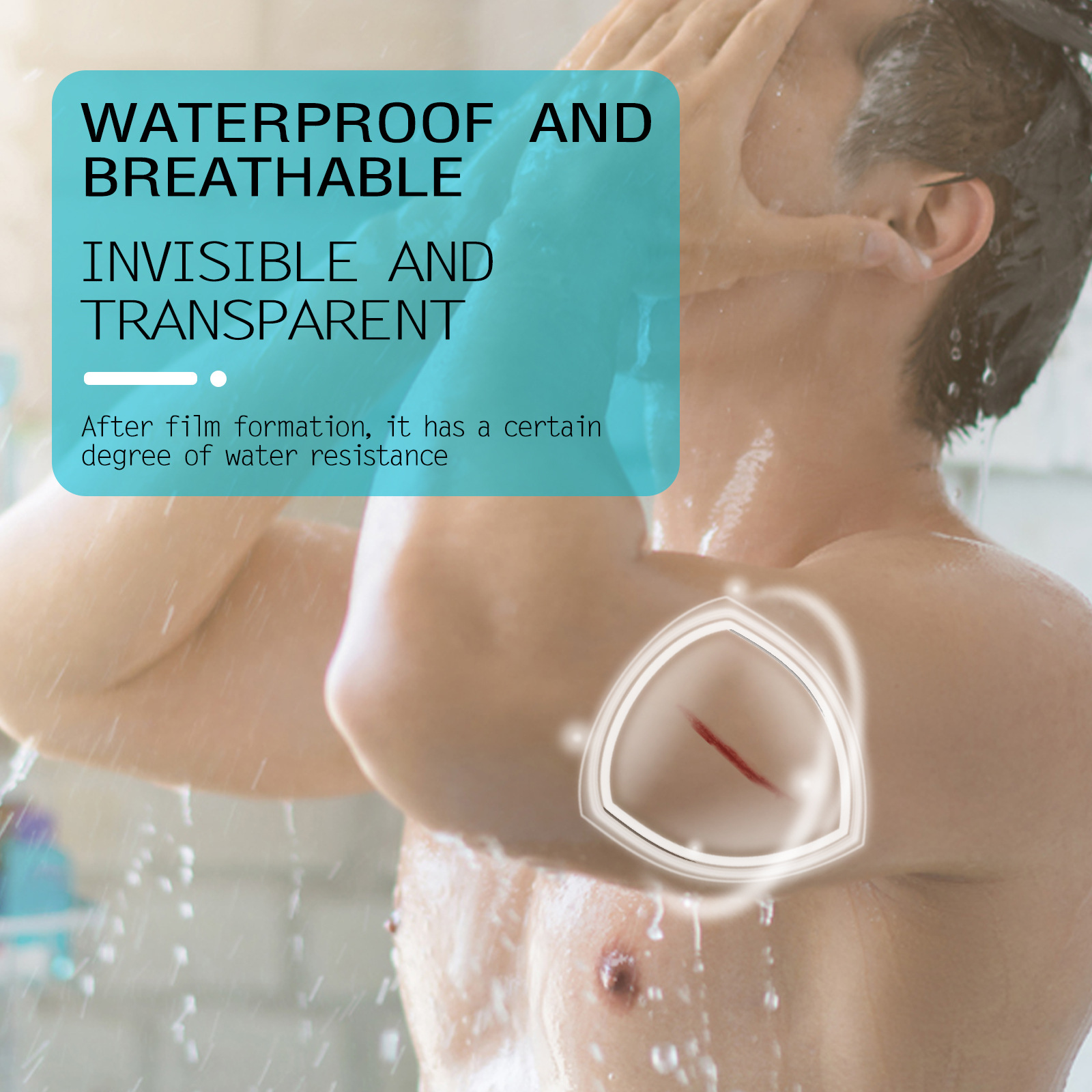 Jayswing waterproof band aid breathable transparent spray wound patch protective film liquid dressing_voghion.com