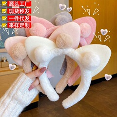 かわいい猫の耳のぬいぐるみのカチューシャの女性のシンプルな洗顔化粧クリスマスの祝日のカチューシャの女性の髪飾りのカチューシャの髪飾り