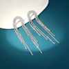 Fashionable trend universal sophisticated long advanced earrings with tassels, high-quality style