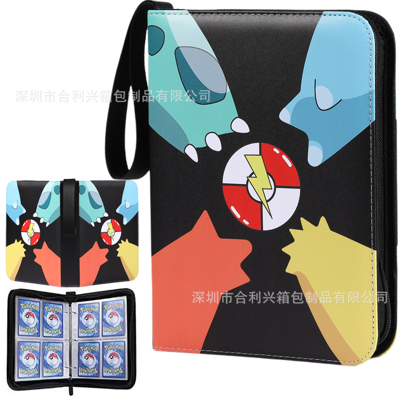 FUENTE fabricante en stock suministro baokemeng juego tarjeta colección libro Magic Baby Tarjeta de cremallera libro de almacenamiento