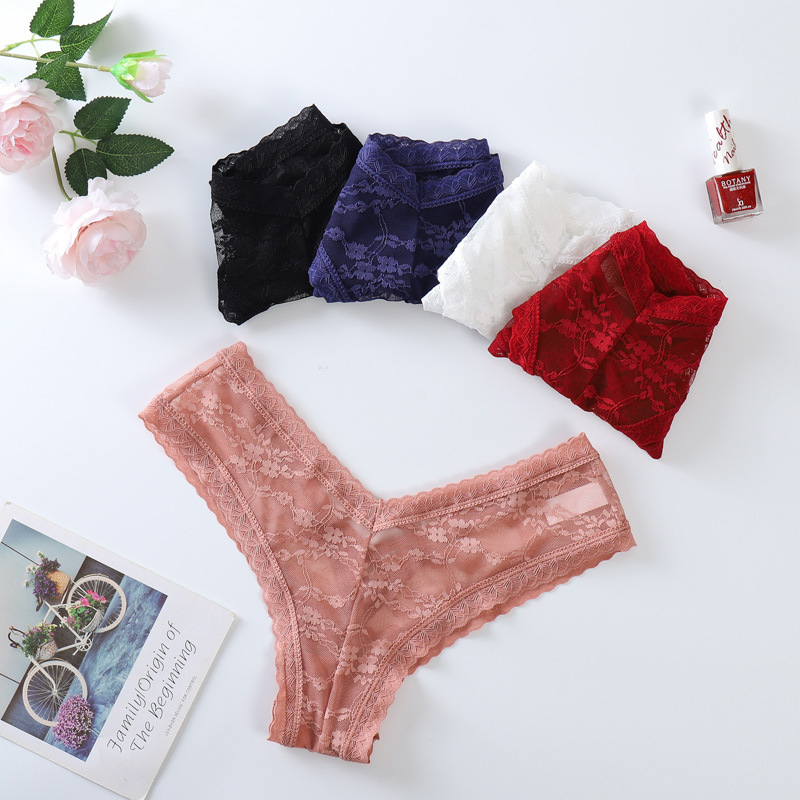 Solid Color Breathable Low Waist Panties display picture 6