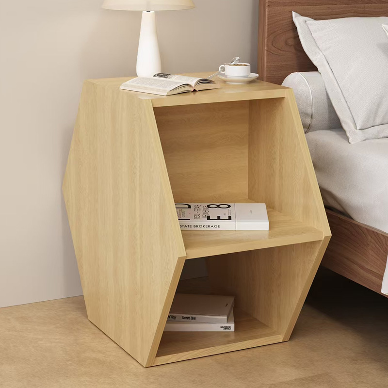 Hexagonal Coffee Table Open Storage Cabinet Multifunctional Top Table Modern Nightstand Creative Table Tea Table Tea Table